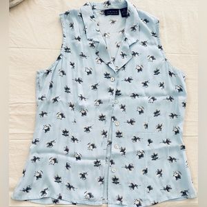 The Limited Femme Button-Down Sleeveless Shirt